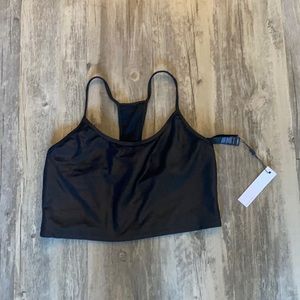 Koral Black Sports Bra Top (L)